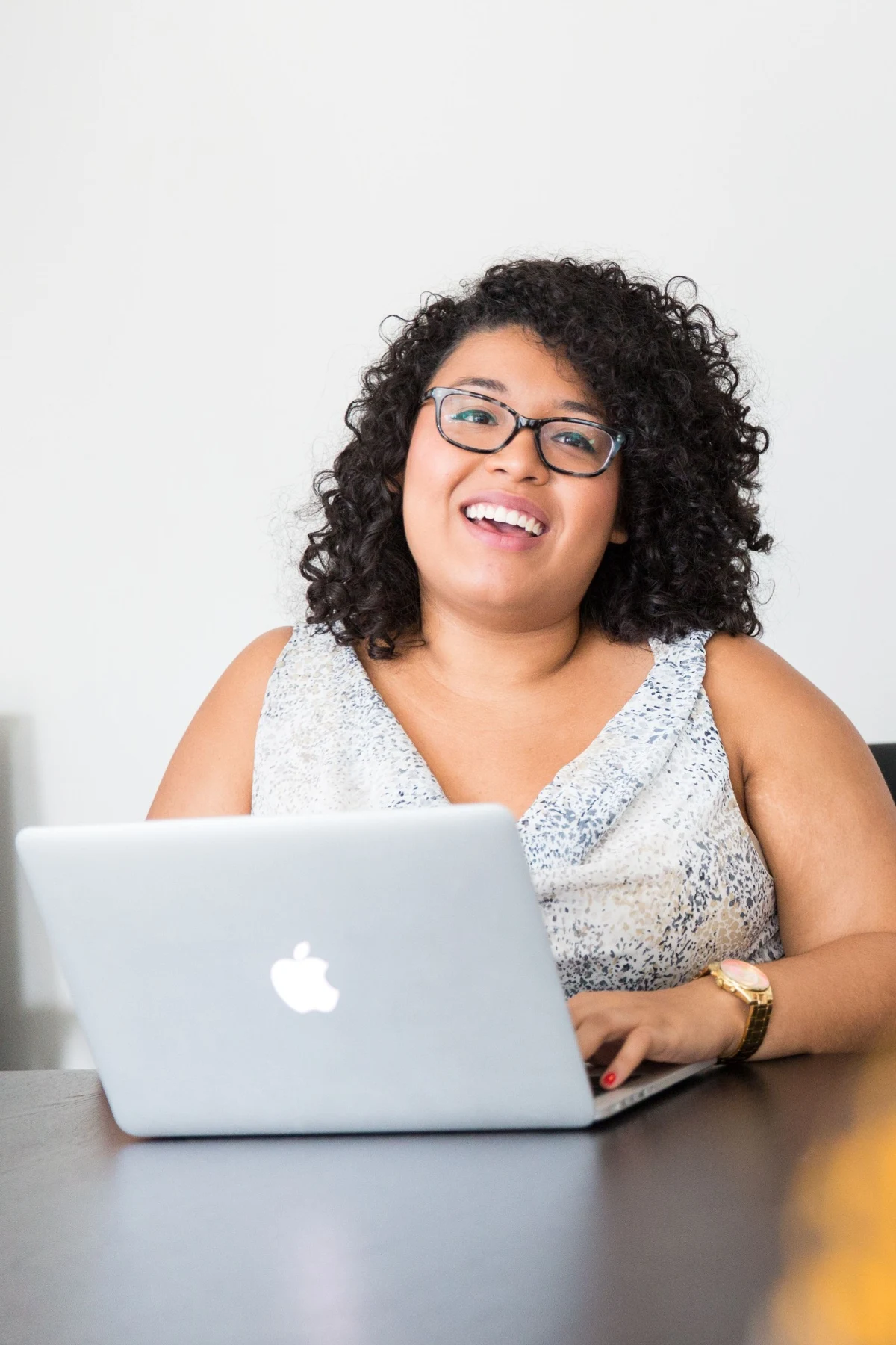 Professional learning at a laptop